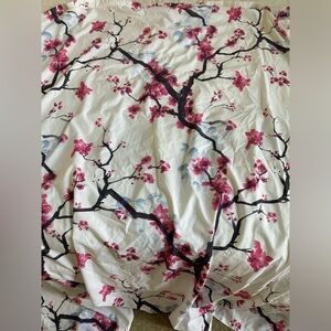 Standard size floral shower curtain